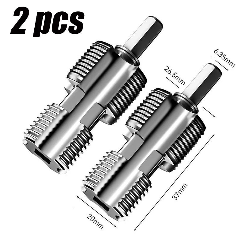 Professional Water Pipe Threading Kit 46Point Inner Hole Opener For Electric DrillsUniversal Hexago 7