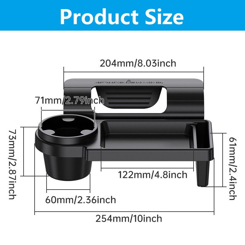 Multifunctional Car Organizer Box Hanging Storage Rack for Vehicle with Cup & Drink Holder