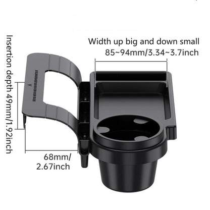 Multifunctional Car Organizer Box Hanging Storage Rack for Vehicle with Cup & Drink Holder