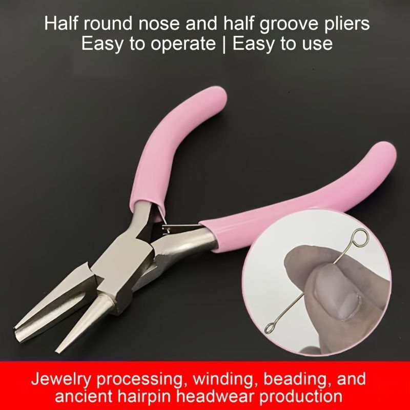 Professional Round Concave Pliers Jewelry Making Mini Precision Wire Loop Tools For DIY Crafting 9