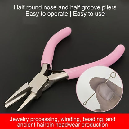 Professional Round Concave Pliers Jewelry Making Mini Precision Wire Loop Tools For DIY Crafting 9