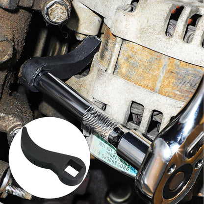 Angle Type Half Axle Disassembly Tool, Heavy-Duty Drive Pry Bar Adapter for Open-End Wrenches & Axle Repair