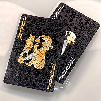Premium Black Gold Playing Cards Waterproof Poker Deck For Magic  Board Games 2