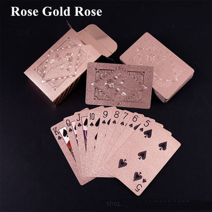 Premium Black Gold Playing Cards Waterproof Poker Deck For Magic  Board Games 7