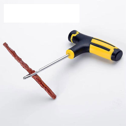 Car Tire Repair Kit Emergency Puncture Plug Tools for Quick Tyre Fix  Includes Tire Strips  Glue
