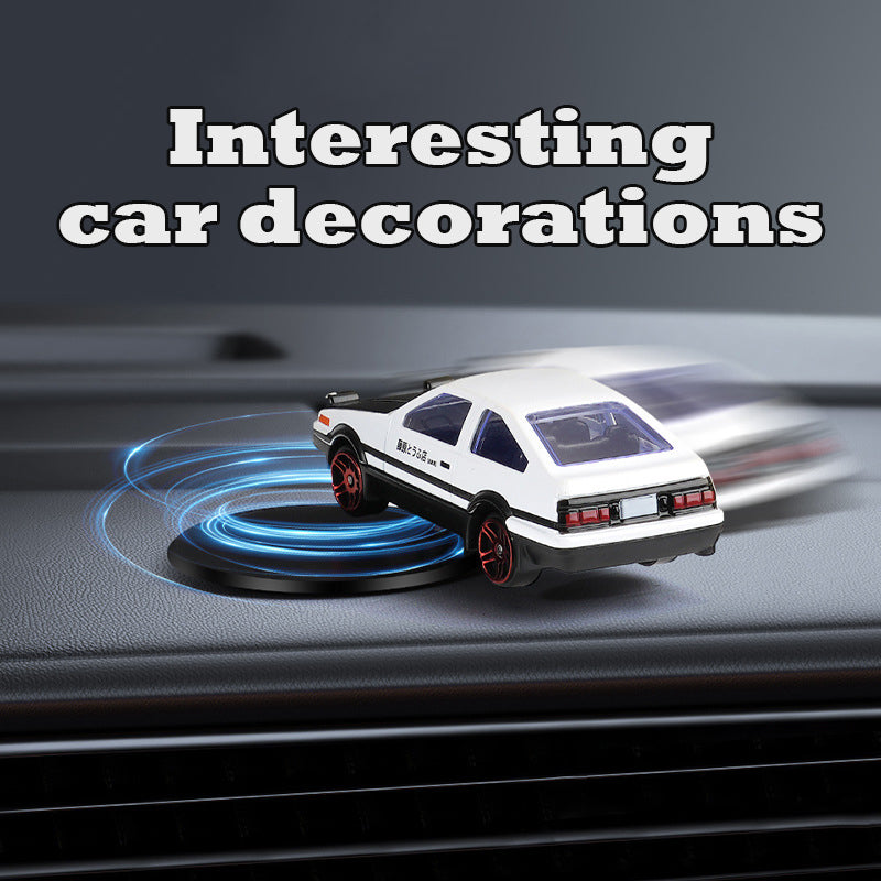 Car Dashboard Decorations, Cute Drift Tail Spinner Ornament for Center Console, Rotating & Swing Toy