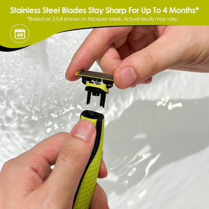Brangdy Shaver Blades Premium Replacement Blades Compatible with Philips One Blade Electric Shaver
