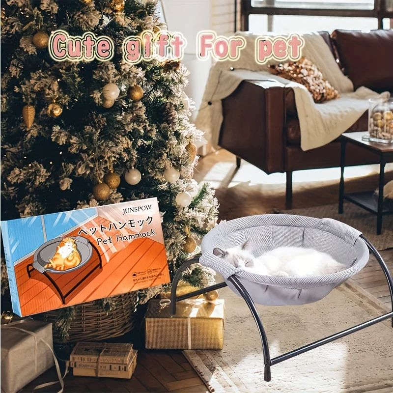 Breathable Cooling Cat Bed Elevated Pet Hammock For Small Pets 2
