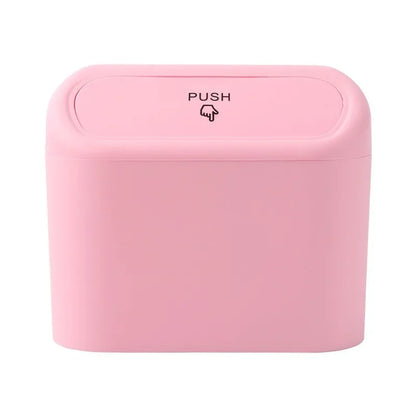 Mini Car Storage Trash Can Portable Hanging Garbage Bin