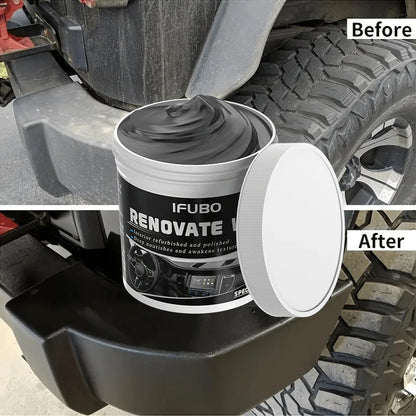 Car Interior Renovation Wax, Multi-Purpose Plastic Parts Repair Agent, Tire Protection & Whitening Solution