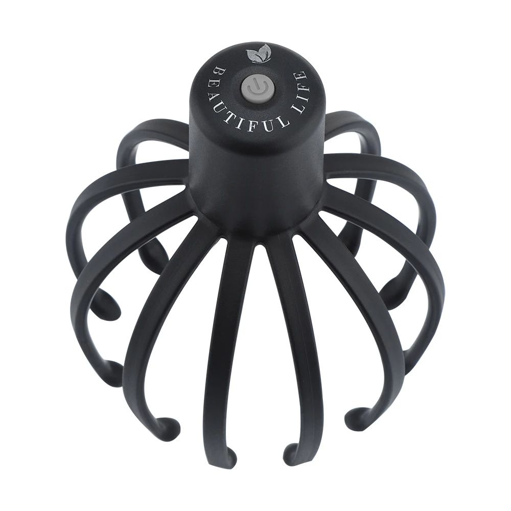 USB Rechargeable Electric Head Massager Massage Claws  ThreeSpeed Vibration Mode 2