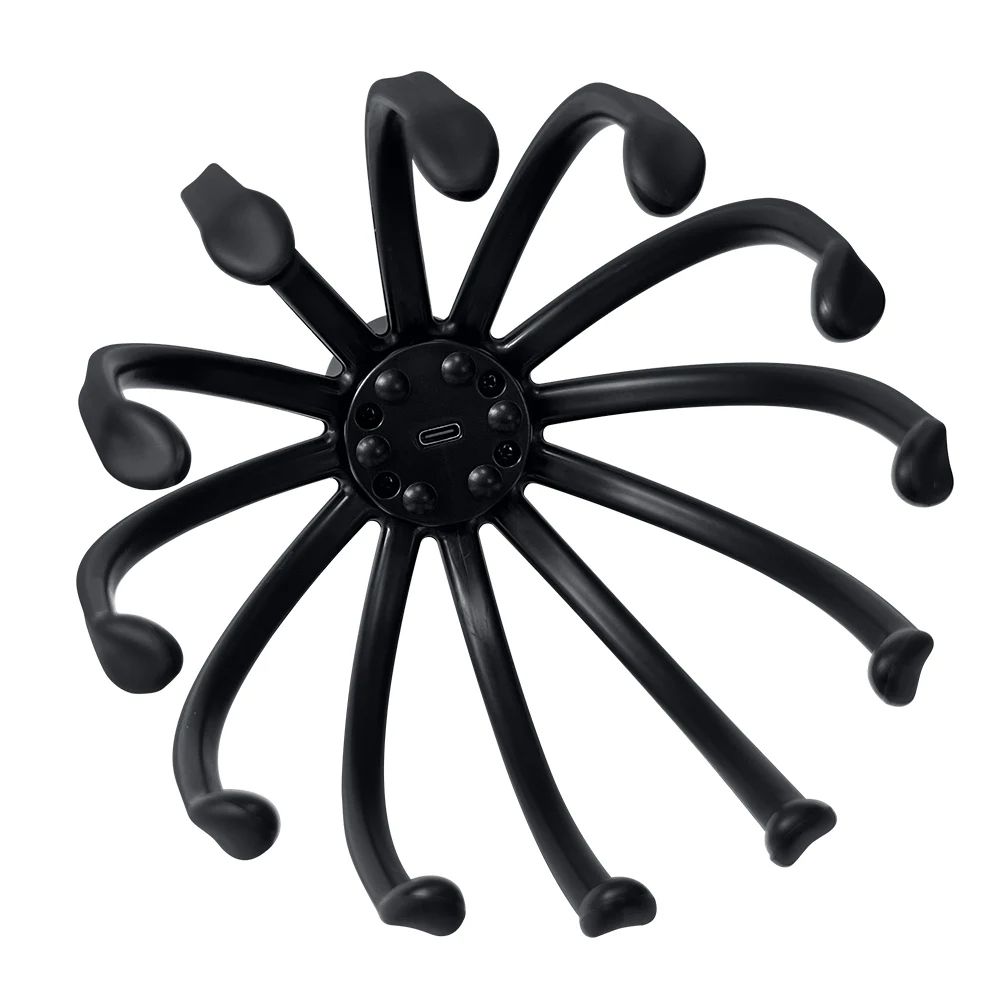 USB Rechargeable Electric Head Massager Massage Claws  ThreeSpeed Vibration Mode 3