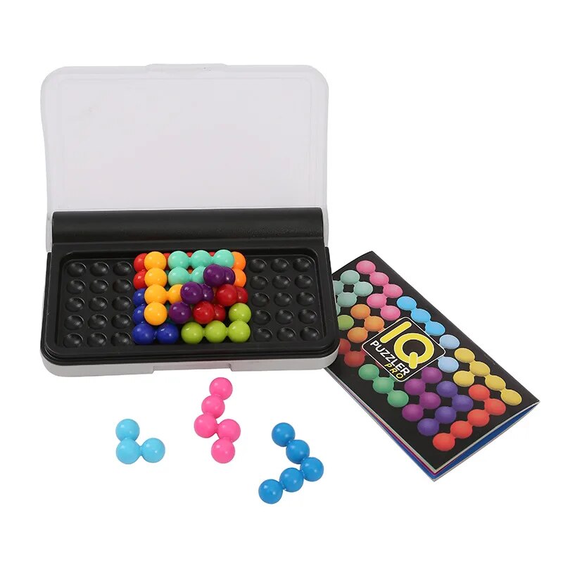 3D Pyramid Bead Puzzle Game120 Challenges Brain Teaser For Kids Montessori Learning Toy 4