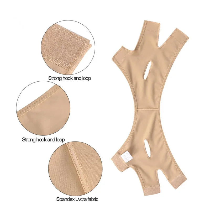Breathable Vface Slimming Bandage Elastic Tapes V Line Shaper Chin Cheek Face Lift Devices Facial M 5