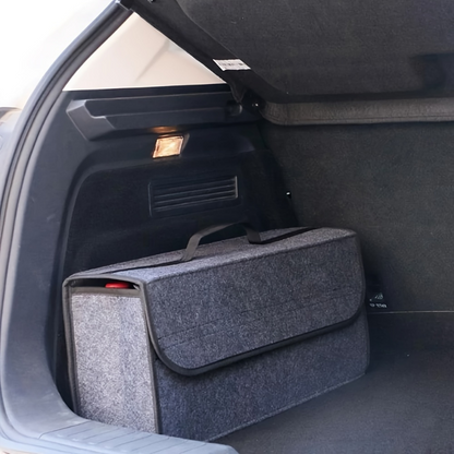 Anti-Slip Compartment Boot Storage Organizer, Soft Felt Car Trunk Organizer & Tool Storage Bag