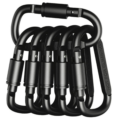 Heavy Duty Aluminum Carabiner Set For Keys Camping  EDC 50kg Tactical Hook For Backpacks Keychains  7