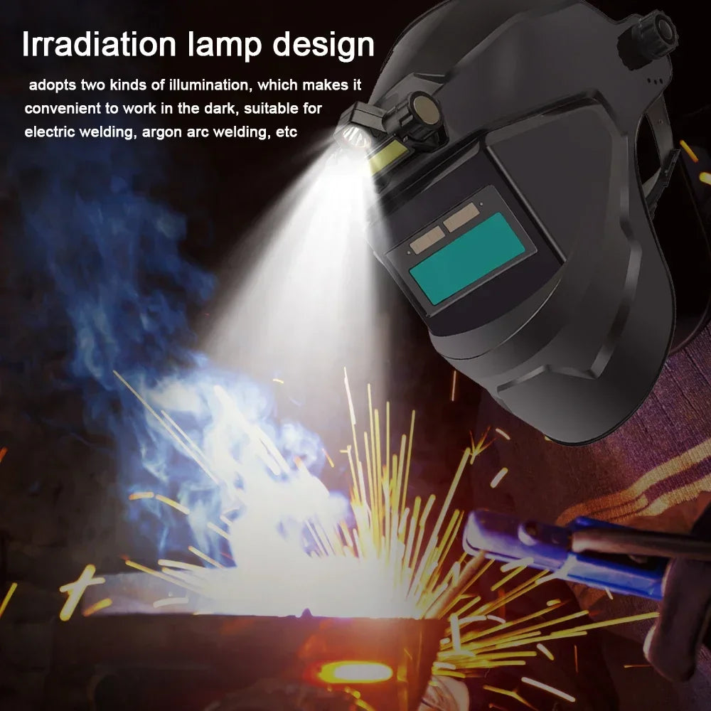 Professional Welding Facemask Automatic Light Adjustment Panoramic Lens For Safe Arc  TIG Welding 1
