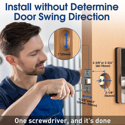 Keyless Entry Door Lock With Touchscreen Keypads Smart Lock With Password 0