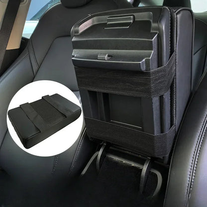 Universal Car Center Console Armrest Cushion With 2 Cup Holders PU Leather Height Adjustable Pad Fo 3