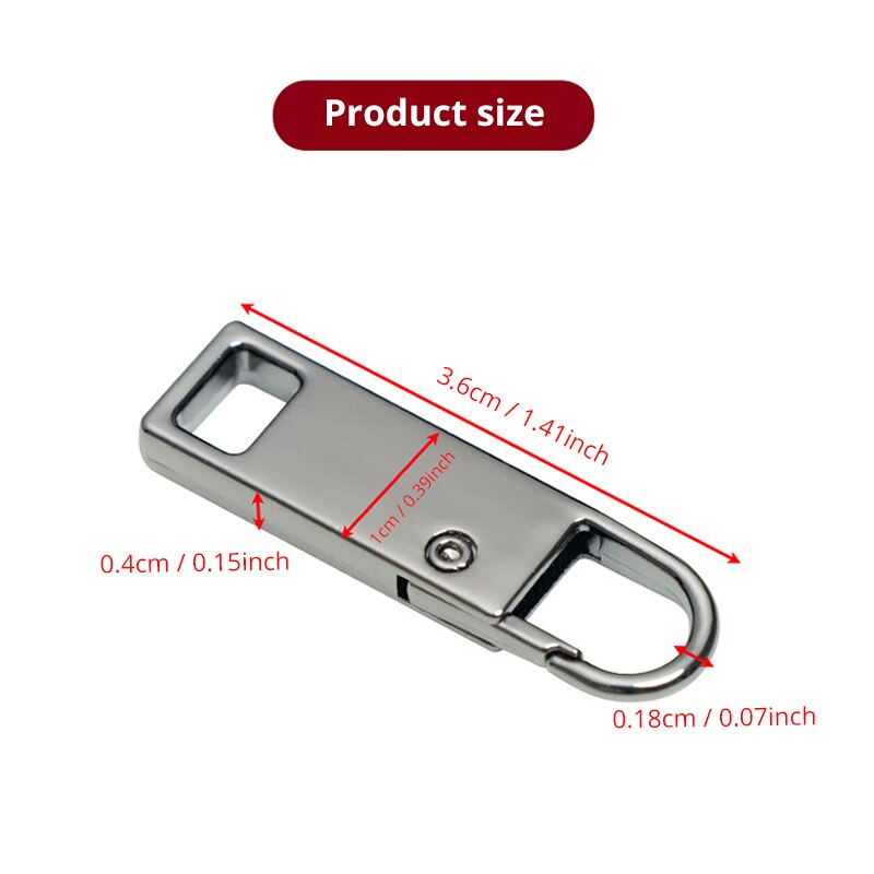 Durable Zipper Pull Replacement Zipper Pull For Bags Jackets  Jeans 5