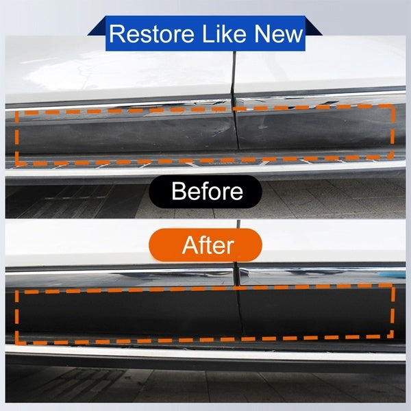 Plastic Restore Revitalizer, Long-Lasting Coating for Car Rubbers & Trim, Clean Gloss Black Shine