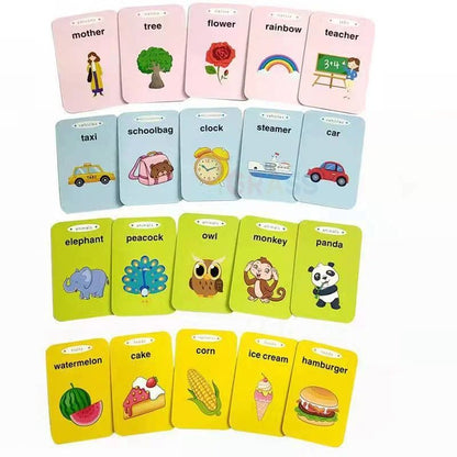 Educational Learning Talking Flash Cards For Kids  Multilingual Audio Book Toy English Russian Span 4