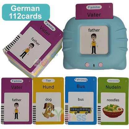 Educational Learning Talking Flash Cards For Kids  Multilingual Audio Book Toy English Russian Span 7