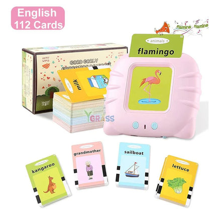 Educational Learning Talking Flash Cards For Kids  Multilingual Audio Book Toy English Russian Span 11