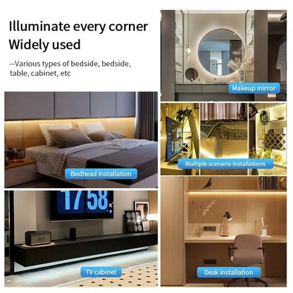 USB 5V COB LED Light Strip Flexible Touch Dimmer Diode Tape For DIY Room TV Mirror Backlight  Wall  3
