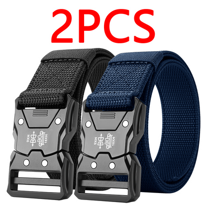 NoHole Tactical Waist Belt Automatic Buckle Design Durable Unisex Belt For Hiking Camping  Daily We 6