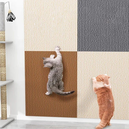 Cats Scratch Board Wall Protector, Anti Cat Scratch Sofa Pad with Self-Adhesive Carpet, DIY Claw Guard for Furniture