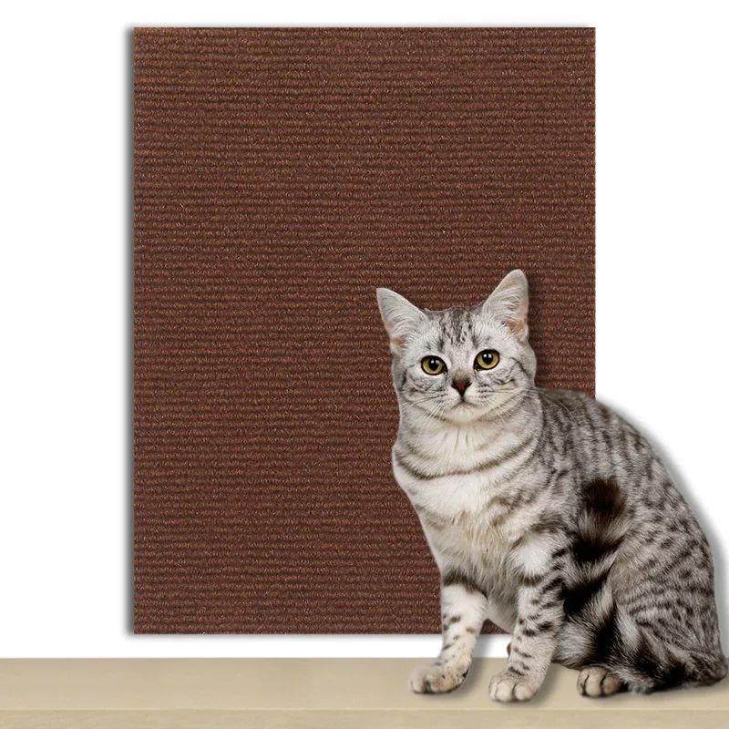 Cats Scratch Board Wall Protector Anti Cat Scratch Sofa Pad With SelfAdhesive Carpet DIY Claw Guard 7