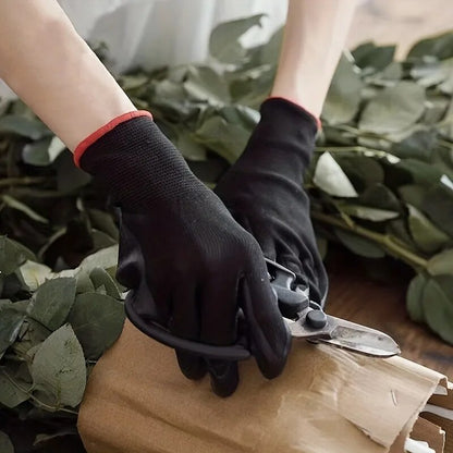 Heavy Duty Work Gloves Anti Slip ESD Protection For Gardening Woodwork  Crafts PU Material Machine  4
