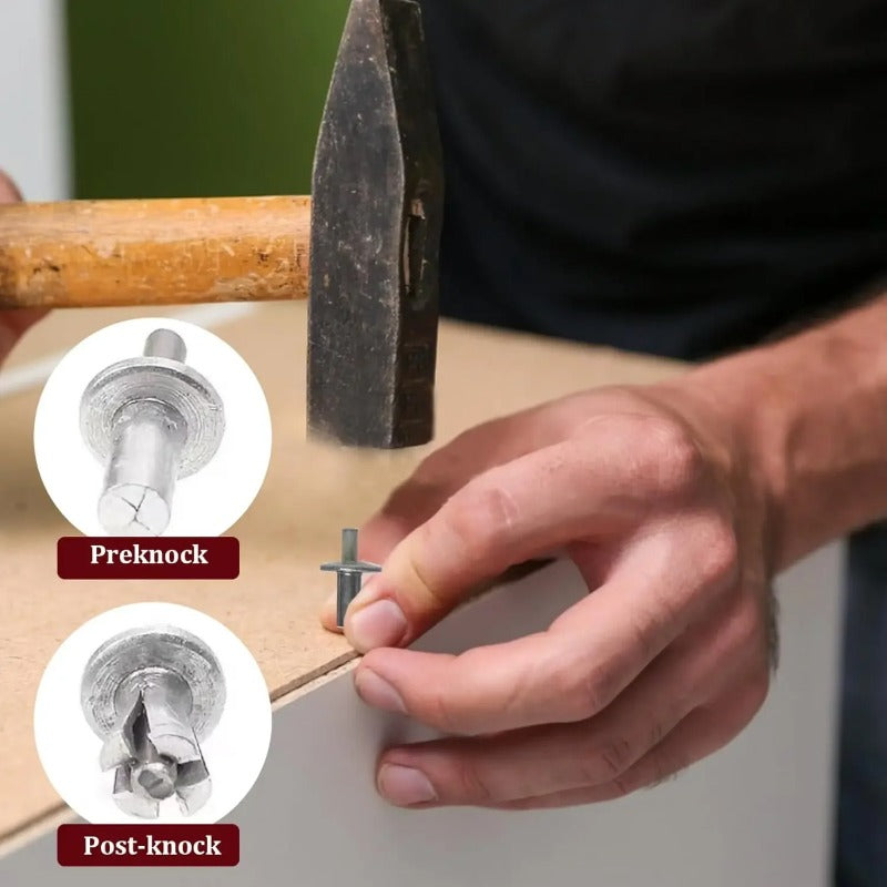 Hammer Drive Expansion Rivets Percussion KnockType Aluminum Nail Fasteners for Secure Fixing