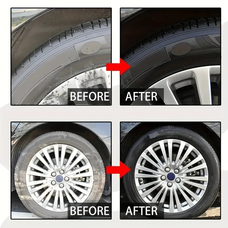 Ultimate Tire  Wheel Shine Wax Restores Faded Paint Protects from Cracks  Enhances Car Interior