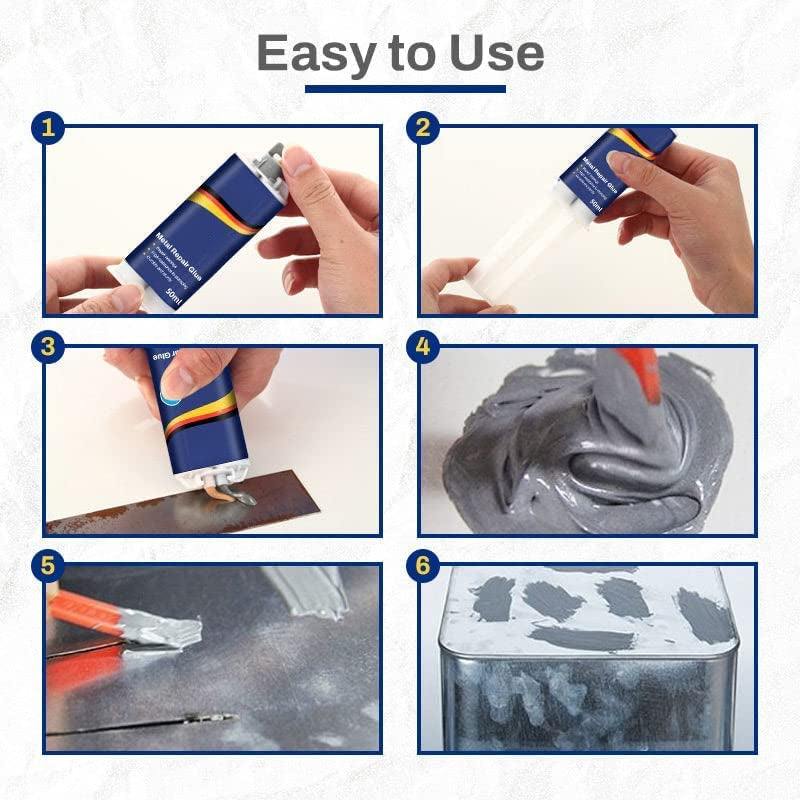 HighStrength Metal Repair Epoxy Adhesive Heat  Cold Resistant Welding Glue For Leak Repair  Bonding 4