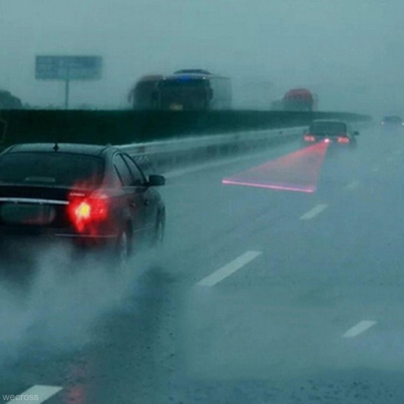 Car Auto LED Laser Fog Light AntiCollision Taillight With Brake Warning For Safe Night  Fog Driving 2