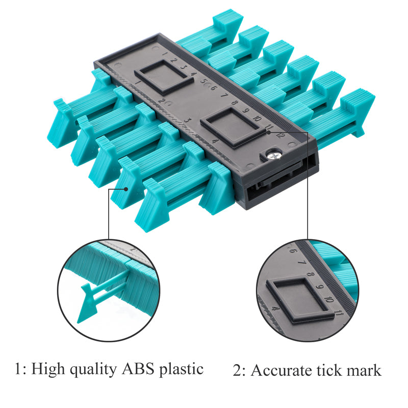 MultiAngle Cutting Template  Line Copier Ruler Essential Measuring Instrument for DIY Woodworkin