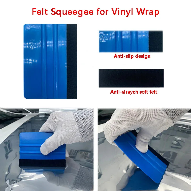 Car Wrapping Tools Kit Auto Foil Set With Vinyl Wraps Squeegee Scraper  Cutter Knife For Perfect Fi 2