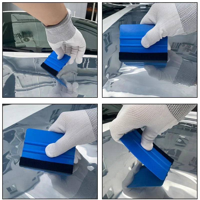 Car Wrapping Tools Kit Auto Foil Set with Vinyl Wraps, Squeegee, Scraper & Cutter Knife for Perfect Film Application