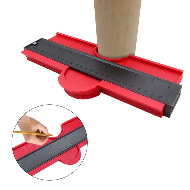 MultiAngle Cutting Template  Line Copier Ruler Essential Measuring Instrument for DIY Woodworkin