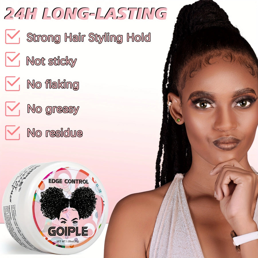 Mini Small Hair Gel Edge Control for 4C Curls & Tames Broken Hair Fix Bang Pomade & Styling Cream