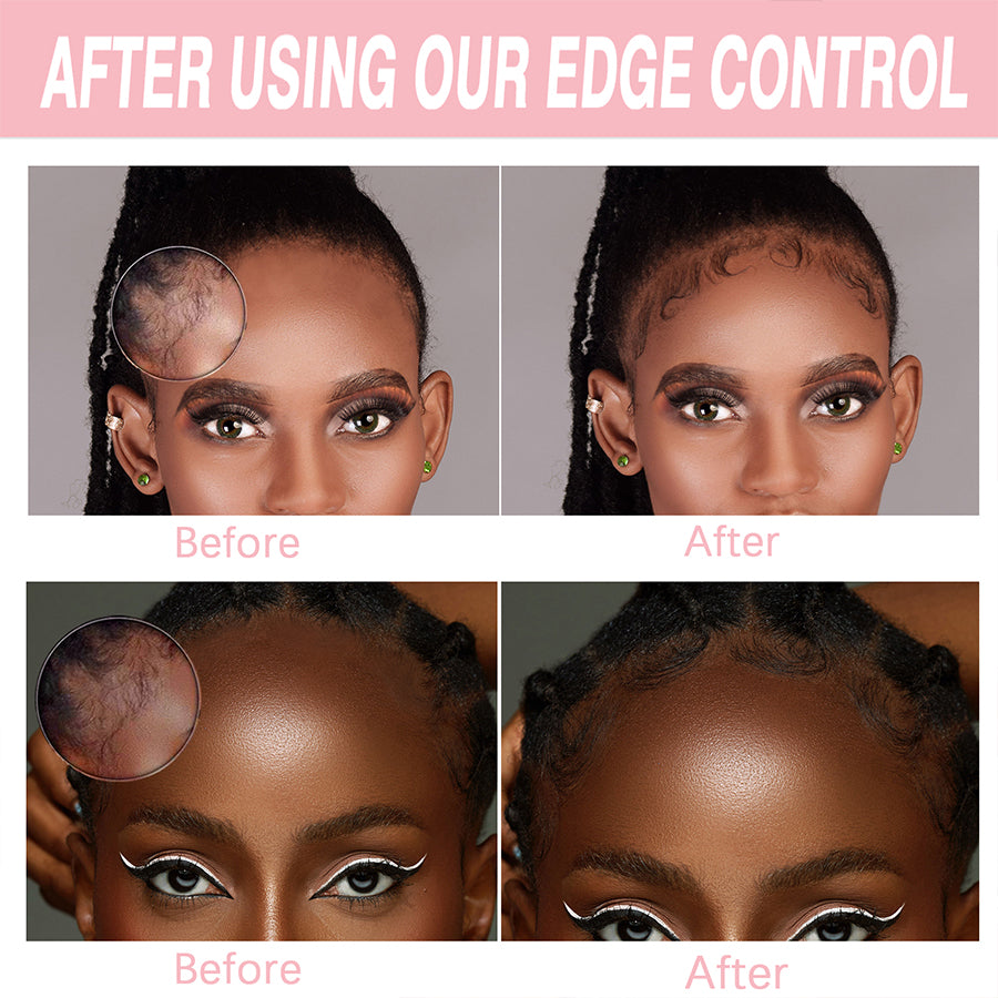 Mini Small Hair Gel Edge Control for 4C Curls & Tames Broken Hair Fix Bang Pomade & Styling Cream