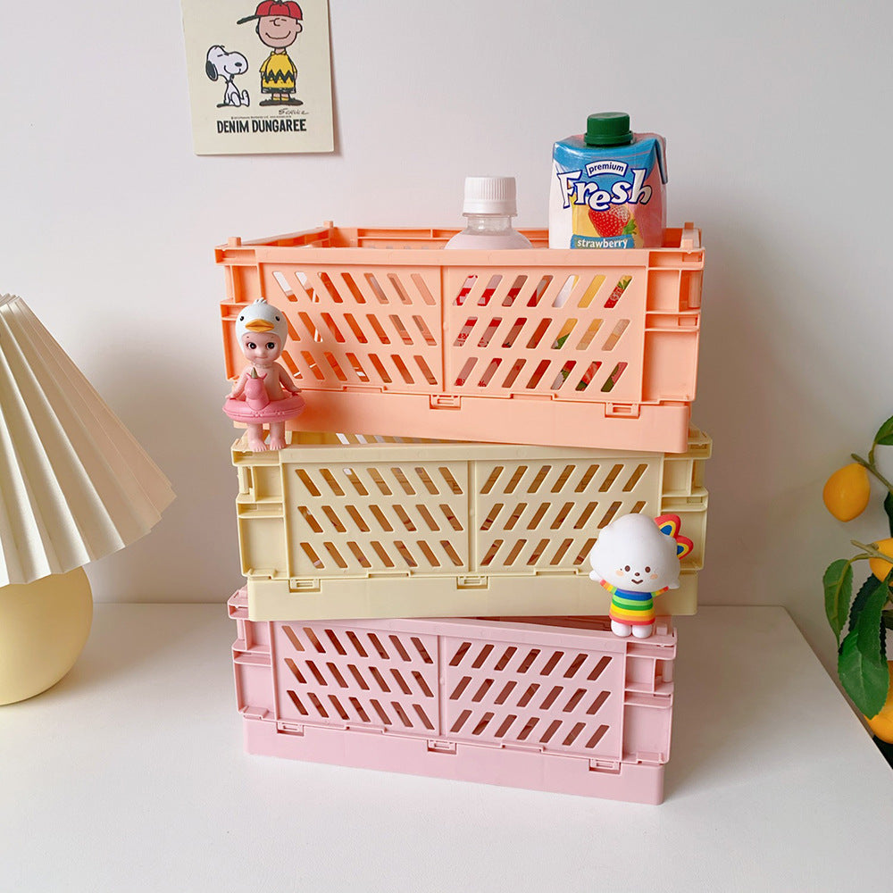 breathable storage crate for bathroom essentials