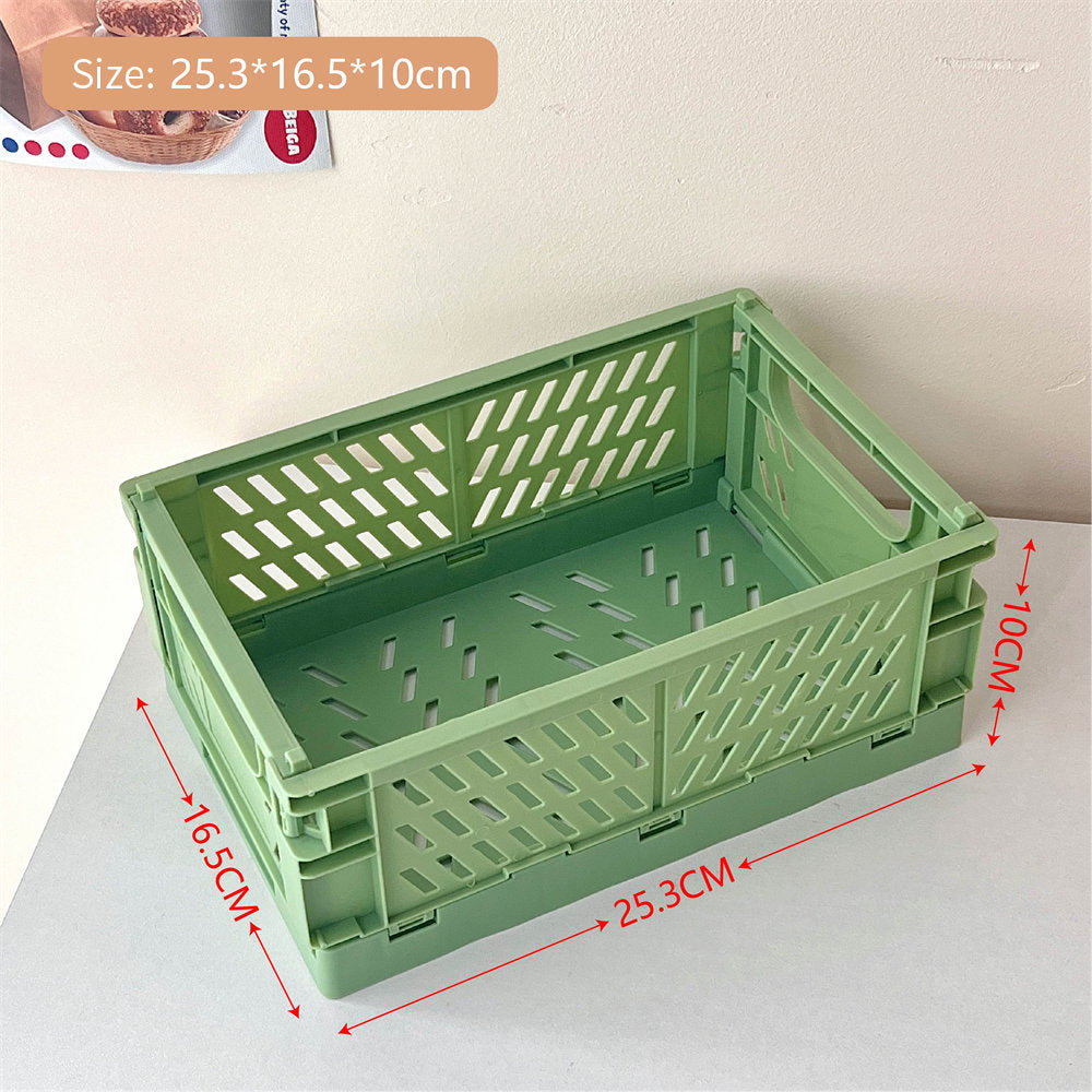 folding crate organizer for jewelry and cosmetics