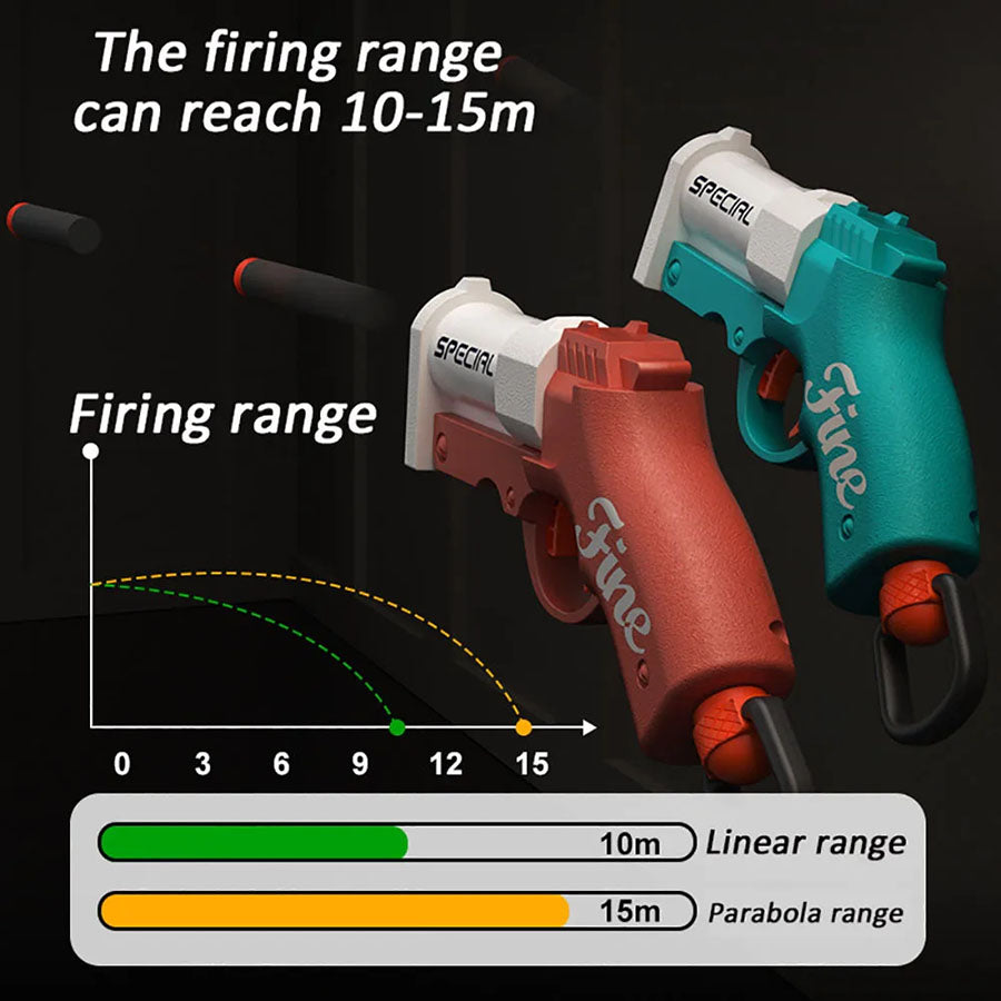 Shell Throwing Soft Bullet Launcher Toy Gun Airsoft Foam Bullet Blaster for Outdoor CS Games  Kids