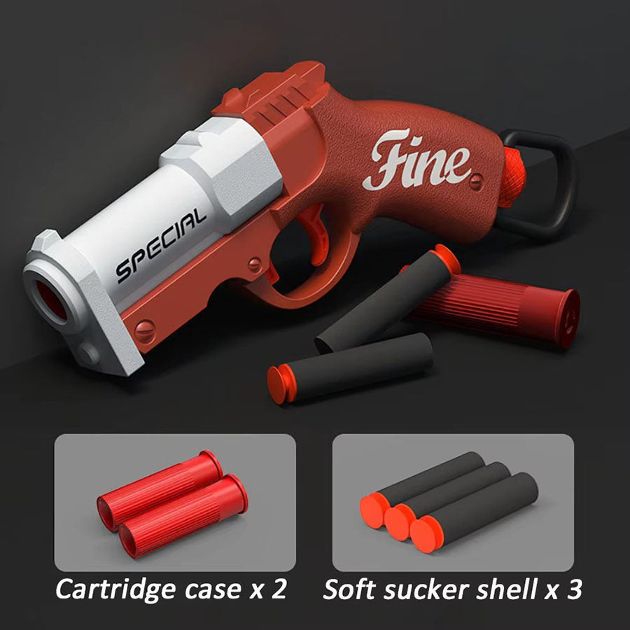 Shell Throwing Soft Bullet Launcher Toy Gun Airsoft Foam Bullet Blaster for Outdoor CS Games  Kids