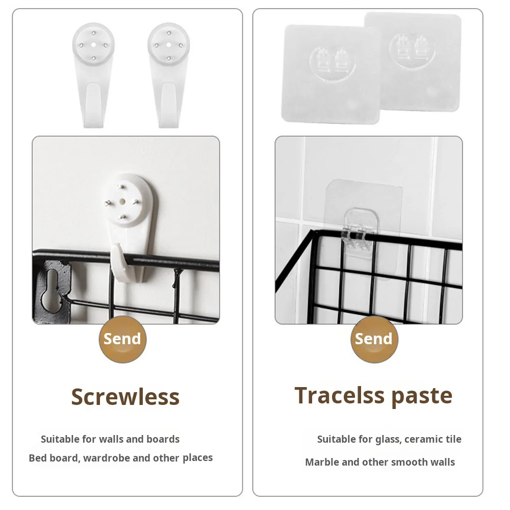 Easy Install No Drill Wall Storage Racks