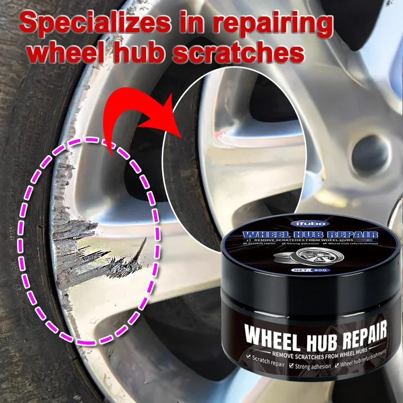 Wheel Hub Scratch Repair Wax – Deep Conditioning for Automobile Tires & Alloy Wheels