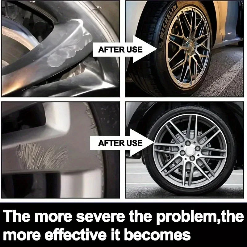 Wheel Hub Scratch Repair Wax  Deep Conditioning For Automobile Tires  Alloy Wheels 2